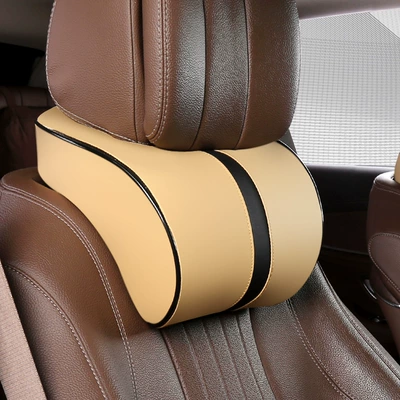 Factory Direct Car Headrest Lumbar: Headrest - rice-black-neck-pillow