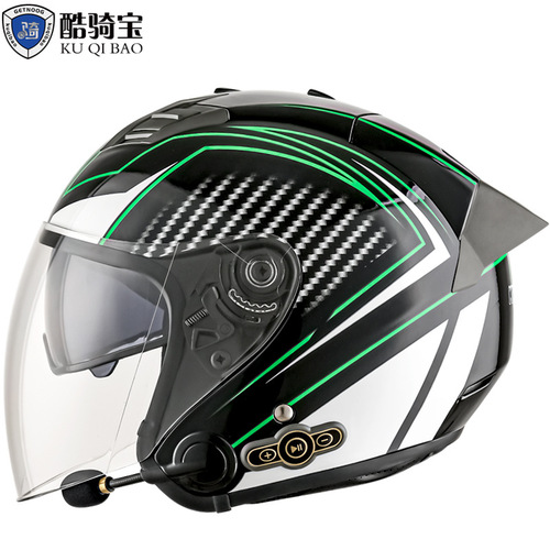 Coolqibao electric motorcycle smart Bluetooth helmet Four-season motorcycle sun protection half helmet cross-border