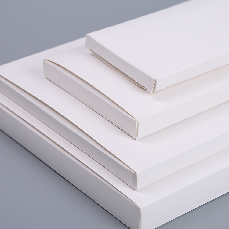 355-380mm and Above Packaging Boxes, Cosmetics Neutral White Cardboard Boxes, Solid Color Blank Small White Boxes in Stock