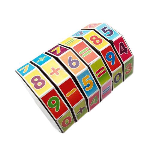 Plastic cylinder arithmetic number Rubik's cube children's street stall science and education educational toys mathematics enlightenment early education intellectual development