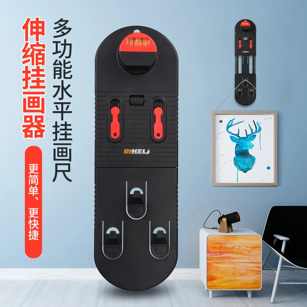 Фоторамка Подвесной инструмент Уровень Линейка Деревообработка Подвесной инструмент для рисования Фоторамка Стена Точное позиционирование Подвесное устройство с фиксированной точкой