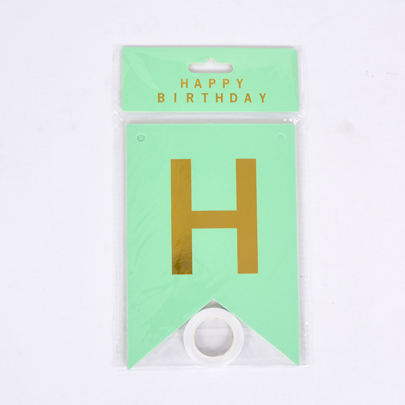 Guirnalda de Cumpleaños con Diseño de Cola de Pez en Dorado, Decoración para Fiestas de Cumpleaños, Banner de Feliz Cumpleaños, Artículos Esenciales para Fiestas de Cumpleaños