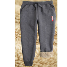 加绒冬款儿童宝宝裤子秋冬潮男女童束脚中大童保暖休闲裤运动风