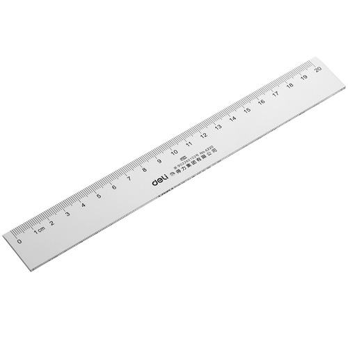 Deli stationery 20cm organic ruler Deli 6220 ruler Deli ruler