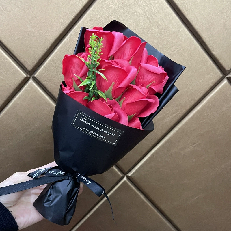 Подарочная коробка к Дню святого Валентина, мыло с розой, подарок на день рождения, оптовый