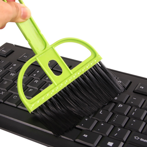 Candy color mini desktop cleaning brush, desktop computer keyboard brush, small broom, dustpan and shovel set