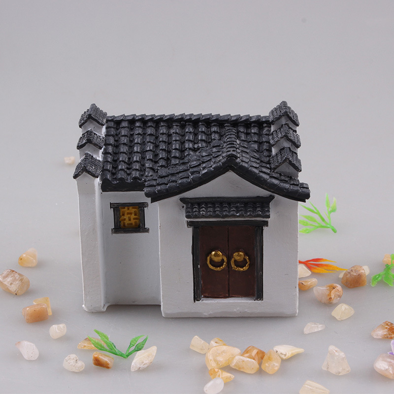 Factory Direct Supply Huizhou Architecture House Courtyard Residence Aquarium Decoration Micro Landscape Resin Crafts Ornaments Factory Direct Supply Huizhou Architecture House Courtyard Residence Aquarium Decoration Micro Landscape Resin Crafts Ornaments