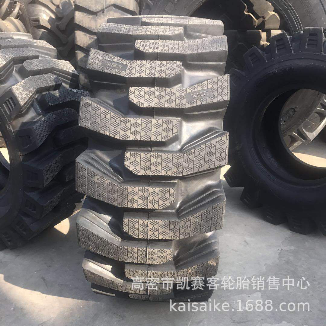半实心铲车轮胎16/70-20 半钢抗刺扎工程装载机轮胎 R-4加厚花纹