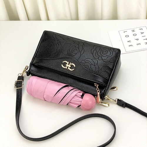 Qianzihu Guangzhou pu women's shoulder bag women's small bag mother bag single shoulder large capacity red plaid bag trend ins
