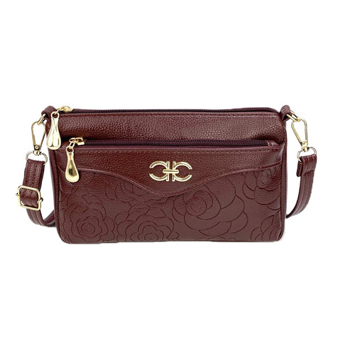 Qianzihu Guangzhou pu women's shoulder bag women's small bag mother bag single shoulder large capacity red plaid bag trend ins