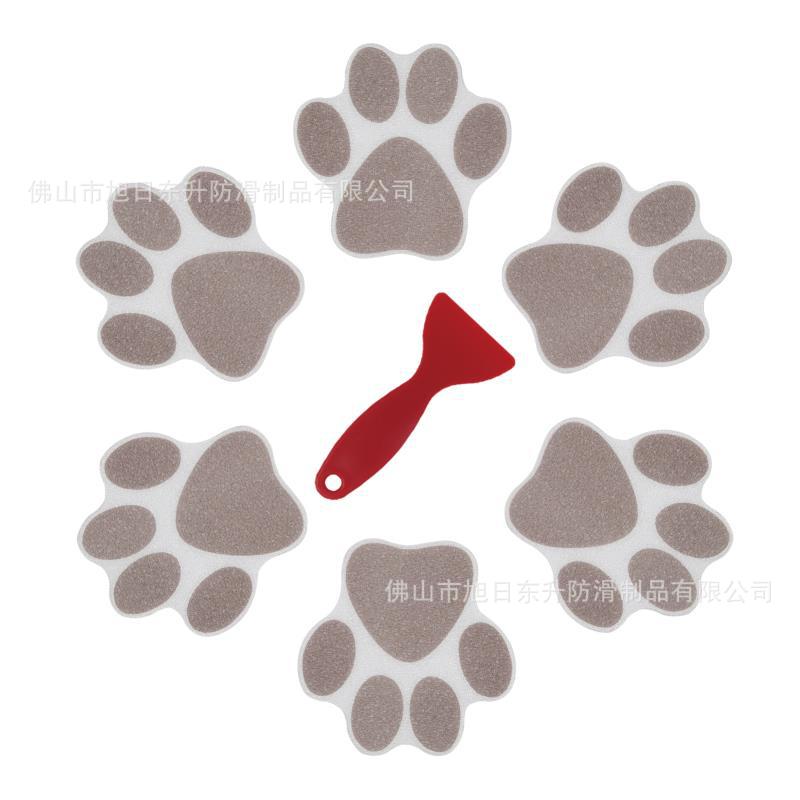 Perro pata baño antideslizante pegatinas antideslizante cinta antideslizante