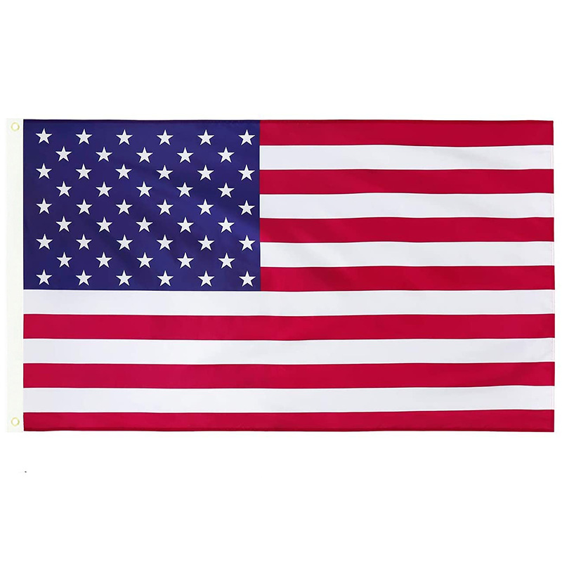 跨境供应4号美国国旗90*150cm涤纶印刷旗帜厂家现货批发