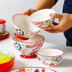 歐美客小清新碗盤組合陶瓷家用餐具個性長方魚盤子深菜盤異形盤