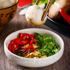 Fresh shrimp balls, shrimp balls, skewers, hot pot, meatballs, beans, hot pot ingredients, Oden ingredients, quick-frozen wholesale