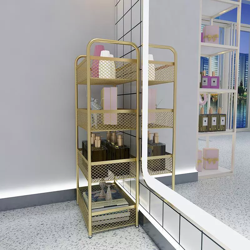 网红美甲室多层推车 现代美容院小推车收纳架 美发店工具车置物架