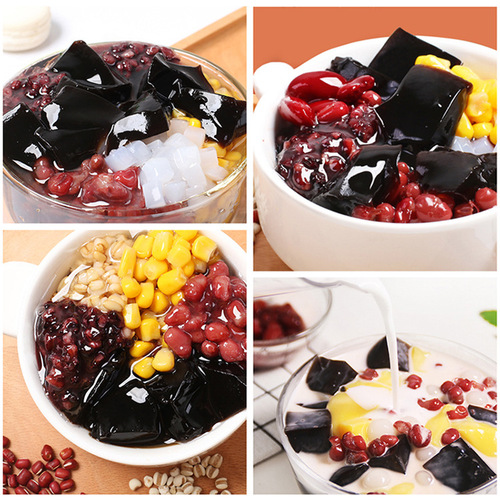 No-cook burnt jelly grass 900g milk tea shop special frozen powder raw material burnt jelly grass powder commercial black jelly powder