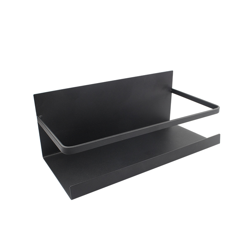 Refrigerador rack cocina rack organizador de almacenamiento de succión magnética refrigerador estante lateral perforador-estante de almacenamiento lateral libre