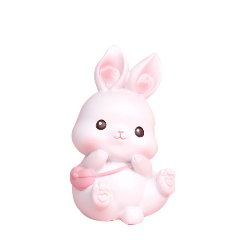 Internet celebrity cute rabbit car interior accessories car pendant creative cute baking children's birthday cake decoration ornaments