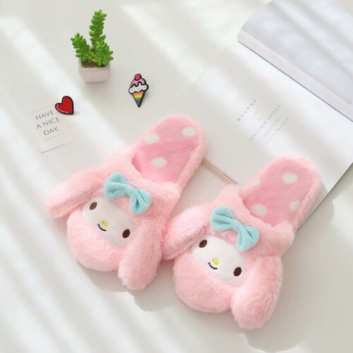 Wholesale cute cartoon autumn and winter little devil Kurome home cotton slippers dormitory girls indoor floor slippers
