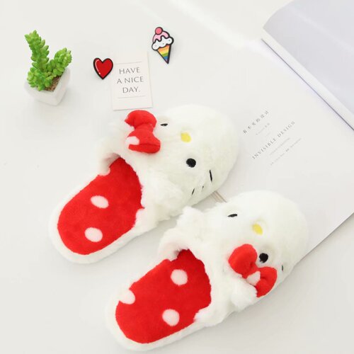 Wholesale cute cartoon autumn and winter little devil Kurome home cotton slippers dormitory girls indoor floor slippers