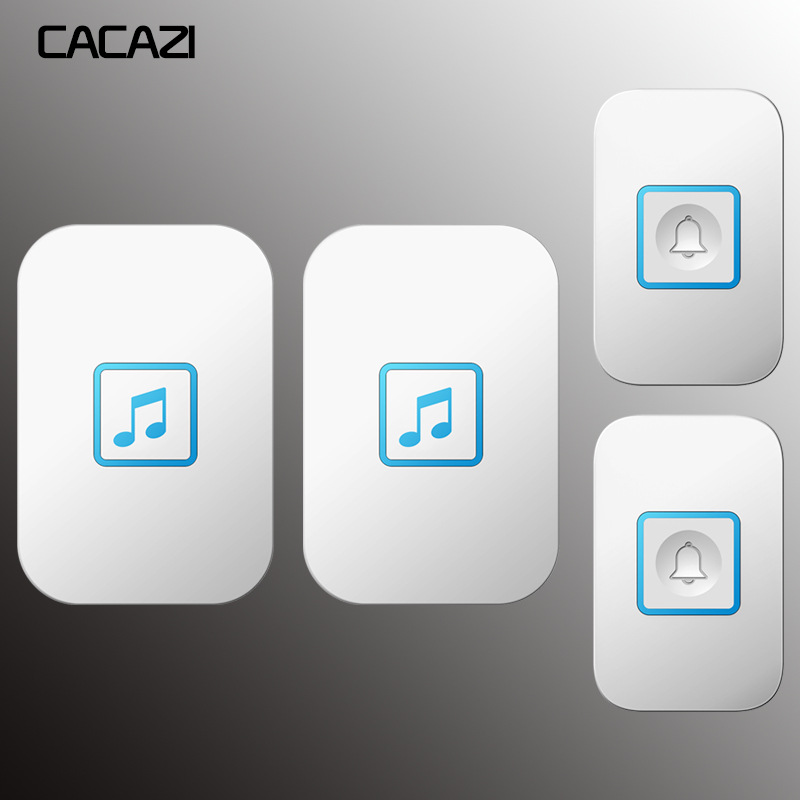 门铃无线家用远距离触摸遥控二拖二无线铃穿墙电子紧急老人呼叫器