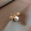 Brooch from pearl, classic suit jacket, protective underware, fashionable pin lapel pin, flowered