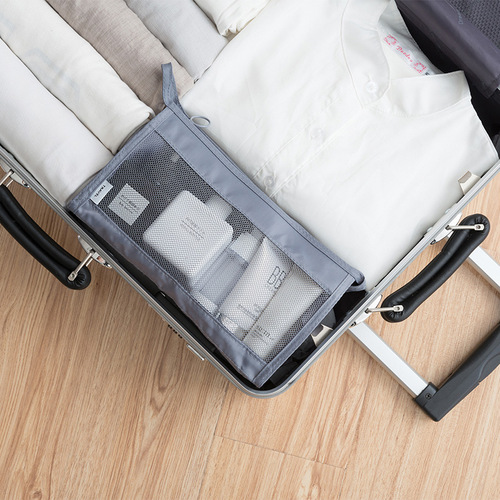 Portable Hanging Travel Shower Bag for Men, Waterproof Large Capacity Makeup Bag for Women, Outdoor Business Trip Wash Bag