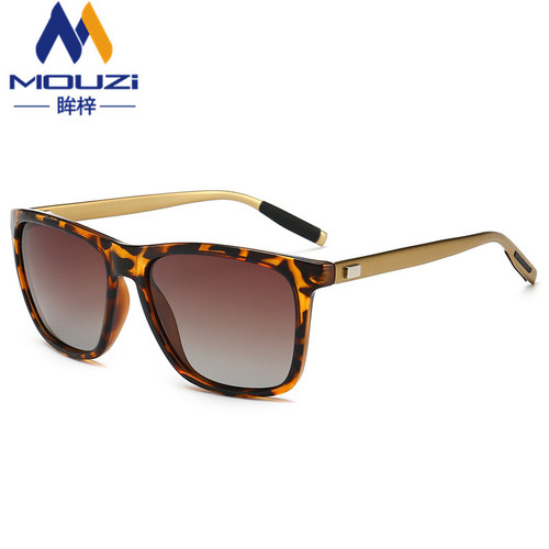 A387 fashionable colorful polarized sunglasses for women, personalized metal retro square-frame sunglasses for men, outdoor cycling glasses