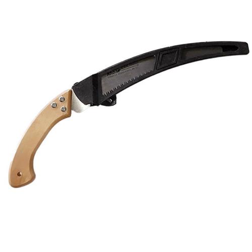 Garden agricultural tools wooden handle with black rubber sleeve 350 long 3-sided teeth white black head hand saw thick branch fruit branch saw branch saw