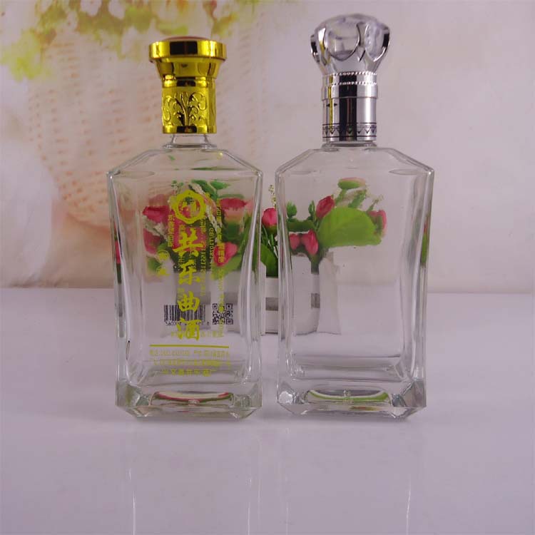 厂家直销500ml玻璃酒瓶一斤装 高档白酒玻璃瓶空酒瓶专拍