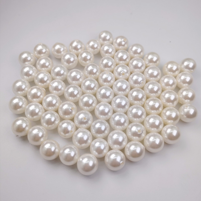 Manufacturer of High-Quality Shell Beads 2-14mm White Half-Hole Shell Pearls Handmade Beads Loose Beads DIY Jewelry Accessories