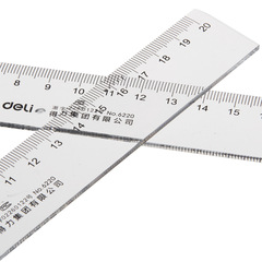 Deli stationery 20cm organic ruler Deli 6220 ruler Deli ruler