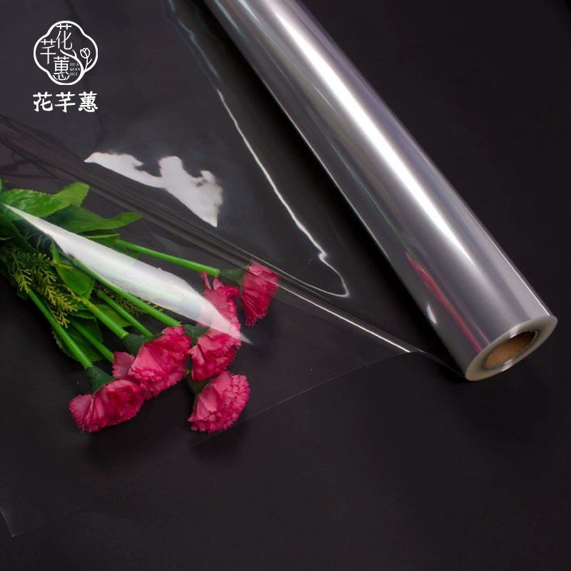 Прозрачная упаковка для букетов из целлофана, утолщенная бумага для обертывания цветов, водонепроницаемая подкладка, бумага для упаковки цветов, материалы для флористики и рукоделия.