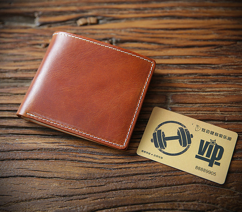 Retro handmade vegetable tanned leather wallet men's short genuine leather zipper wallet top layer cowhide youth horizontal wallet trendy