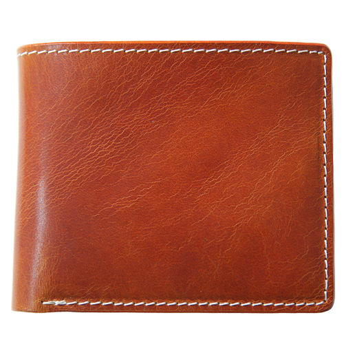 Retro handmade vegetable tanned leather wallet men's short genuine leather zipper wallet top layer cowhide youth horizontal wallet trendy