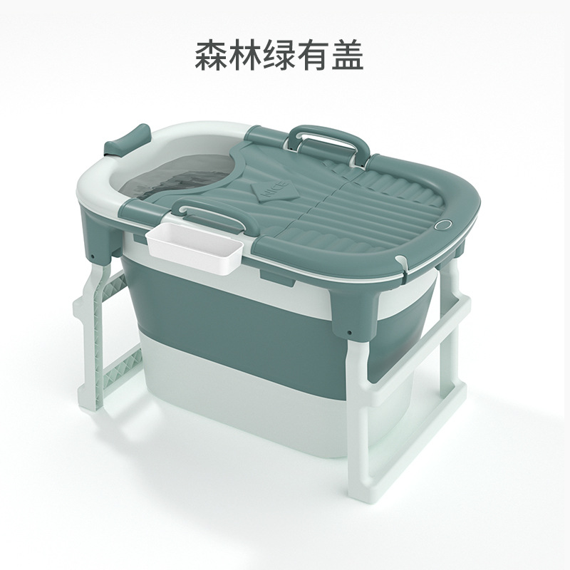 FUENTE fabricante Cubo de baño plegable adulto Cubo de baño engrosada bañera hogar niños Cubo de baño bebé piscina