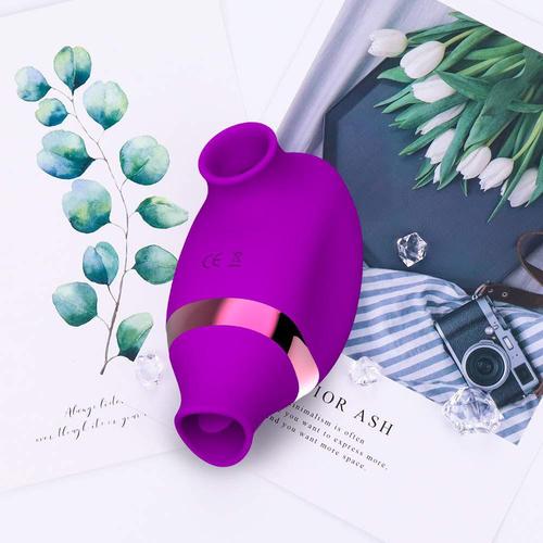 Double-headed sucking and licking vibrator for women, clitoral sucking and stimulation, second tide vibrating masturbation device, sex toy manufacturer wholesale