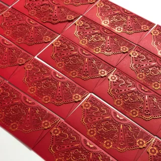 舞龙舞狮闹新春定.制红包春节利是封烫金红包激光镂空镂花雕花利