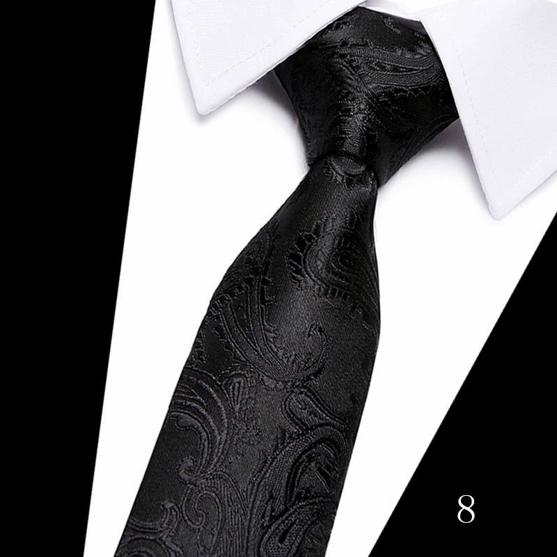Tie, high-quality South Korean silk, 7.5 cm wide, classic long 146 cm
