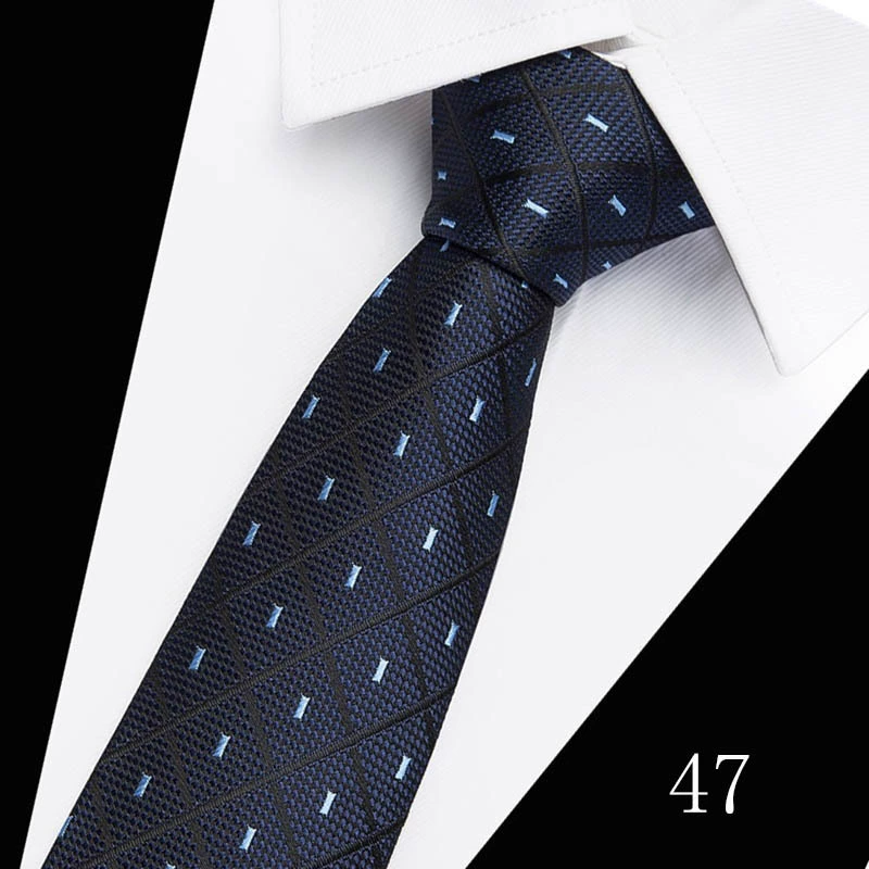 Tie, high-quality South Korean silk, 7.5 cm wide, classic long 146 cm