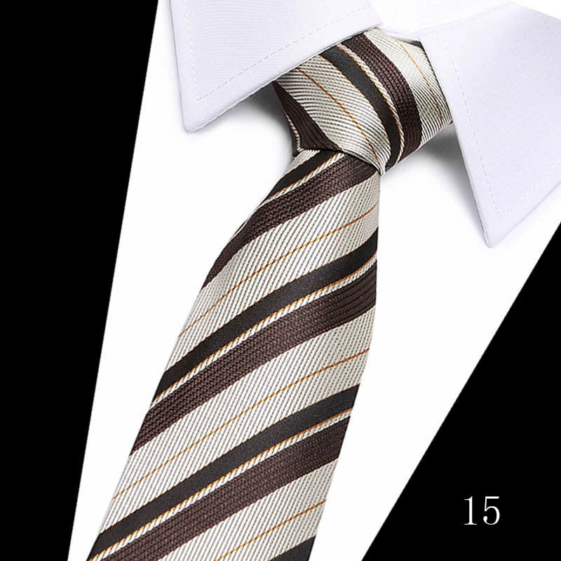 Tie, high-quality South Korean silk, 7.5 cm wide, classic long 146 cm
