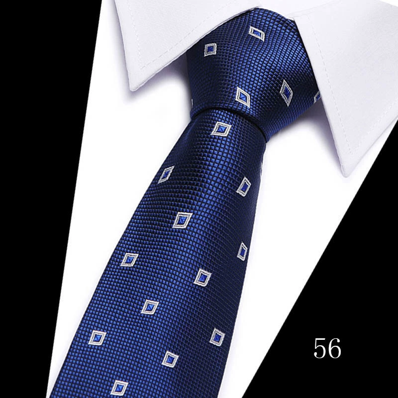Tie, high-quality South Korean silk, 7.5 cm wide, classic long 146 cm