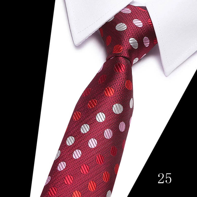 Tie, high-quality South Korean silk, 7.5 cm wide, classic long 146 cm