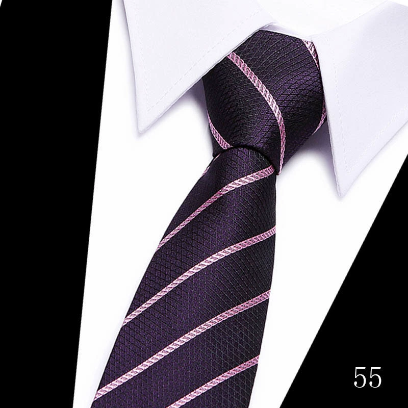 Tie, high-quality South Korean silk, 7.5 cm wide, classic long 146 cm