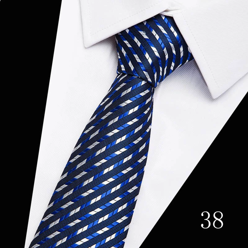 Tie, high-quality South Korean silk, 7.5 cm wide, classic long 146 cm