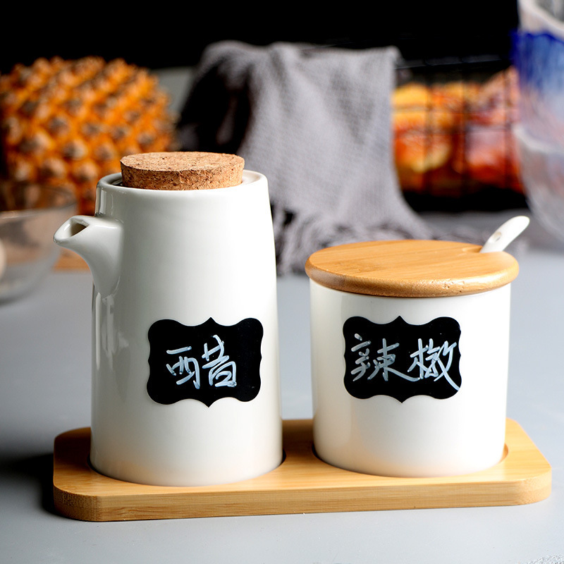 日本式厨房陶磁器油壺醤油酢瓶唐辛子油缶塩缶油瓶酢壺調味料箱|undefined