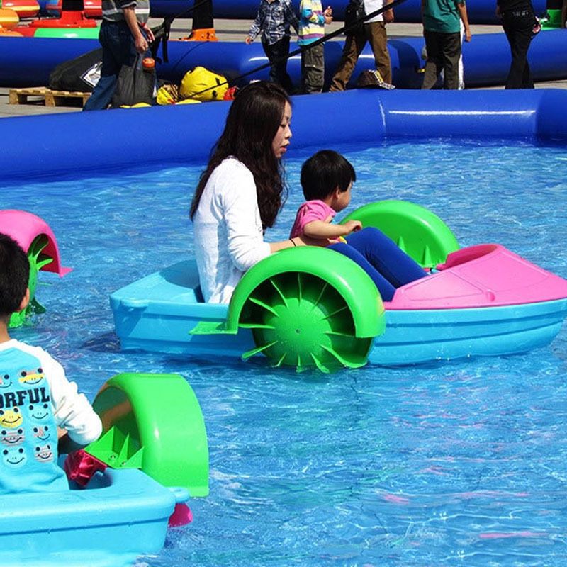 Children's Hand-Cranked Boat, Adult Bumper Boat, Double Mother and Child Inflatable Pool, Swimming Pool, Water Park, Collision Hand Rowing