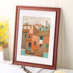 實木相框掛牆20 14 16 18 24 30 32寸 4K 8k開A3定裝裱畫框拼圖