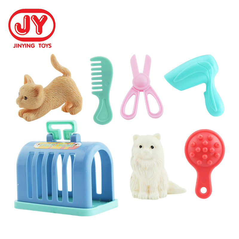 Amazon Venta caliente Casa de juego los niños juguete simulación PET gato Médicos serie equipo ventana caja fábrica al por mayor