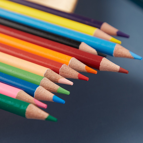 Water-soluble colored pencils 12 colors water-soluble colored pencil box packaging student painting art colored pencil set pencil wholesale